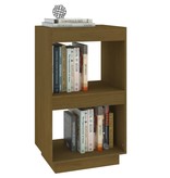 vidaXL Boekenkast 40x35x71 cm massief grenenhout honingbruin