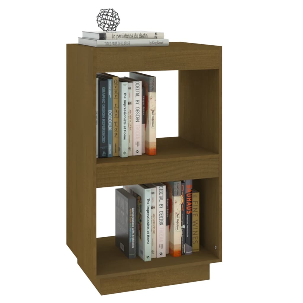 vidaXL Boekenkast 40x35x71 cm massief grenenhout honingbruin