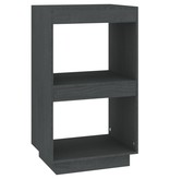 vidaXL Boekenkast 40x35x71 cm massief grenenhout grijs