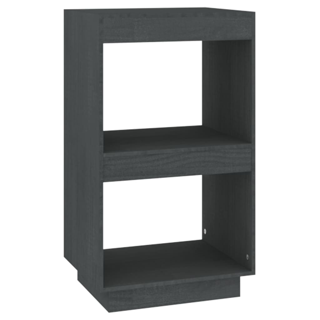 vidaXL Boekenkast 40x35x71 cm massief grenenhout grijs