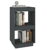 vidaXL Boekenkast 40x35x71 cm massief grenenhout grijs