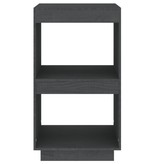 vidaXL Boekenkast 40x35x71 cm massief grenenhout grijs