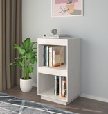 vidaXL Boekenkast 40x35x71 cm massief grenenhout wit