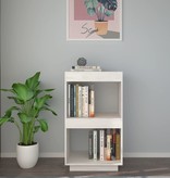 vidaXL Boekenkast 40x35x71 cm massief grenenhout wit