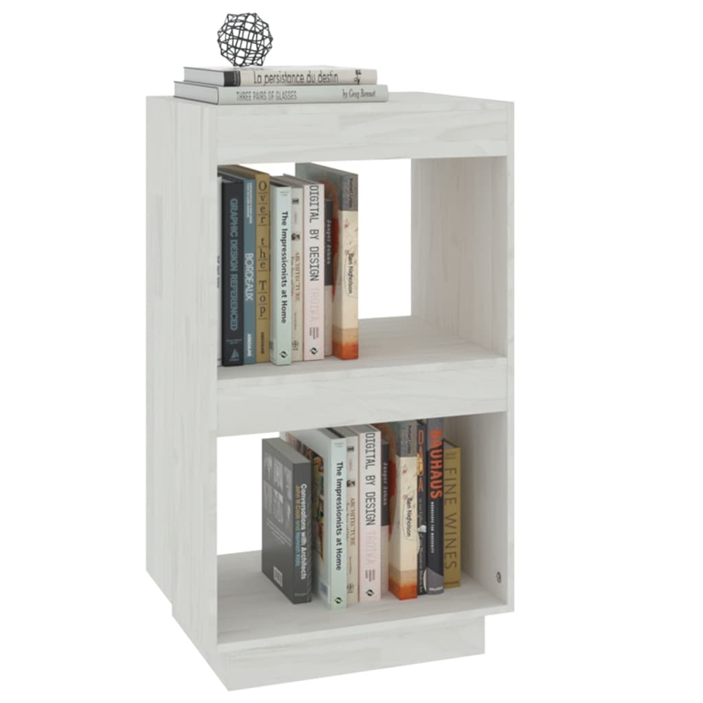 vidaXL Boekenkast 40x35x71 cm massief grenenhout wit