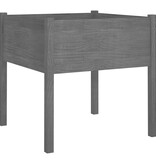 VidaXL Plantenbak 70x70x70 cm massief grenenhout zwart