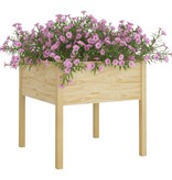 VidaXL Plantenbakken 2 st 70x70x70 cm massief grenenhout