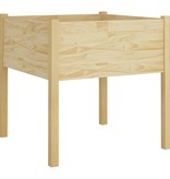 VidaXL Plantenbakken 2 st 70x70x70 cm massief grenenhout