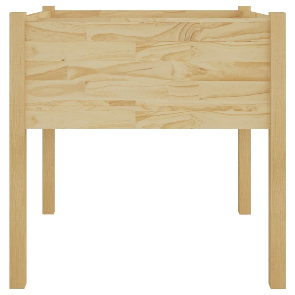 VidaXL Plantenbakken 2 st 70x70x70 cm massief grenenhout