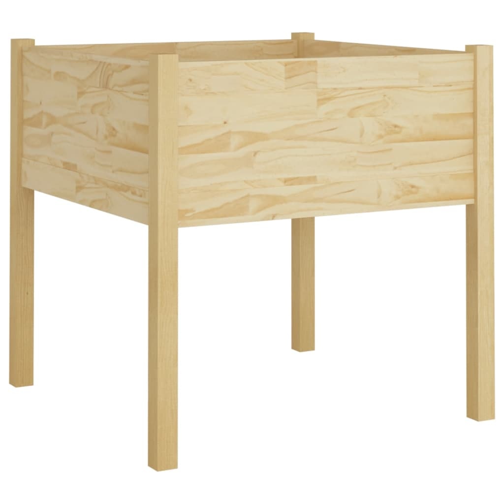 VidaXL Plantenbak 70x70x70 cm massief grenenhout