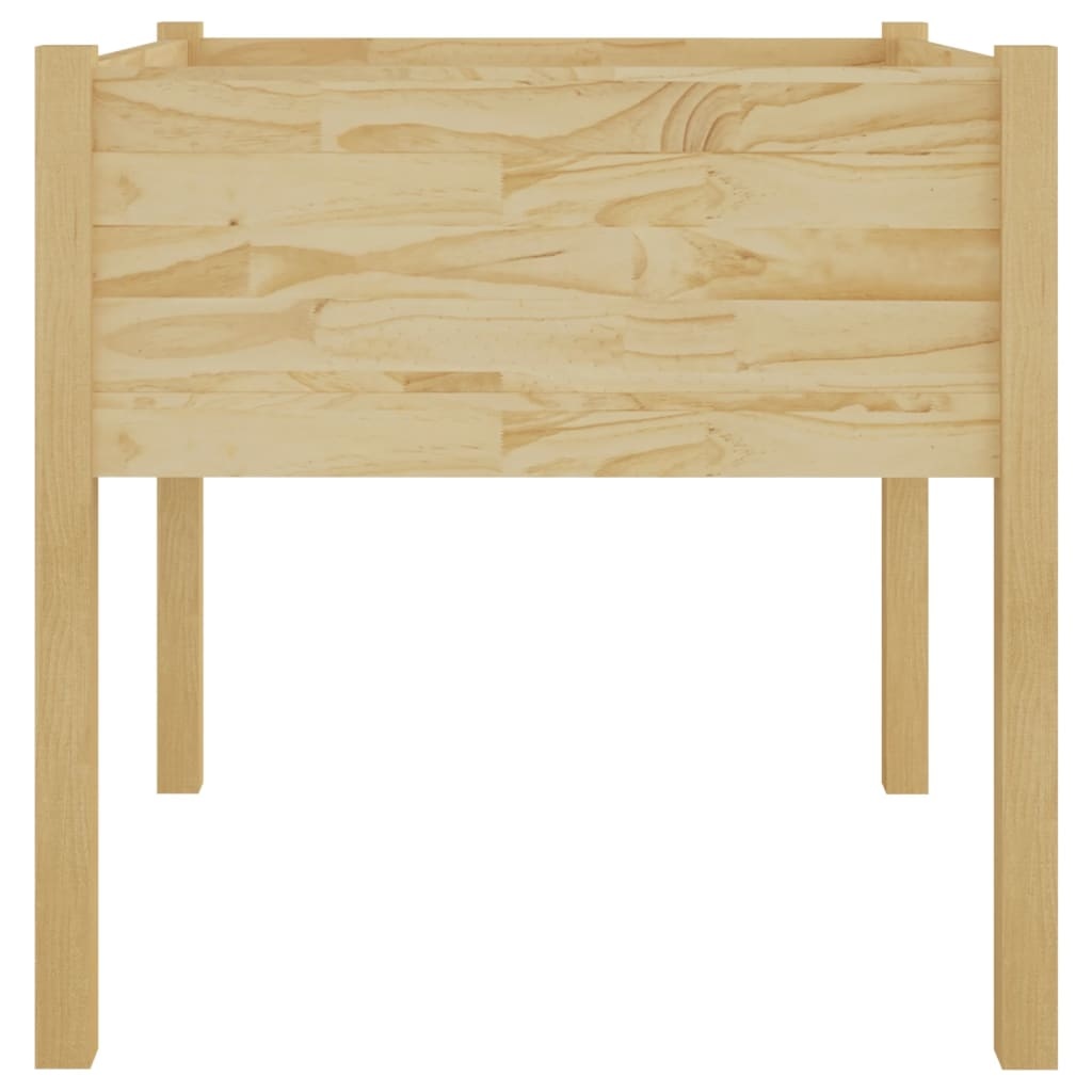 VidaXL Plantenbak 70x70x70 cm massief grenenhout
