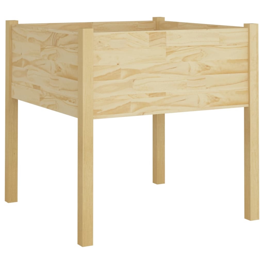 VidaXL Plantenbak 70x70x70 cm massief grenenhout