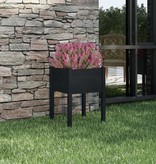 VidaXL Plantenbak 50x50x70 cm massief grenenhout zwart