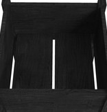 VidaXL Plantenbak 50x50x70 cm massief grenenhout zwart