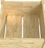 VidaXL Plantenbak 40x40x70 cm massief grenenhout