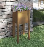 VidaXL Plantenbak 31x31x70 cm massief grenenhout honingbruin
