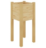 VidaXL Plantenbakken 2 st 31x31x70 cm massief grenenhout