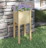 VidaXL Plantenbak 31x31x70 cm massief grenenhout