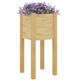 VidaXL Plantenbak 31x31x70 cm massief grenenhout