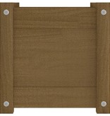 VidaXL Plantenbak 31x31x31 cm massief grenenhout honingbruin