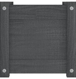 VidaXL Plantenbak 31x31x31 cm massief grenenhout grijs