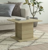 VidaXL Salontafel 55,5x55,5x40 cm spaanplaat sonoma eikenkleurig