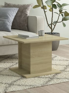 VidaXL Salontafel 55,5x55,5x40 cm spaanplaat sonoma eikenkleurig