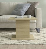 VidaXL Salontafel 55,5x55,5x40 cm spaanplaat sonoma eikenkleurig