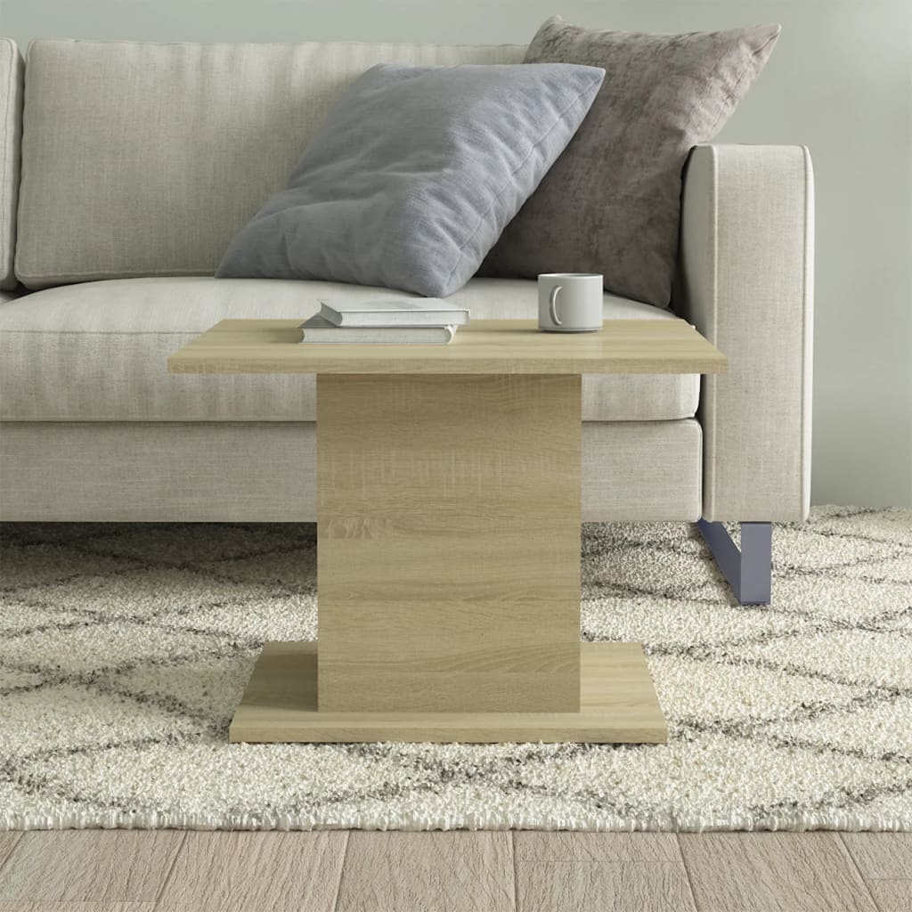 VidaXL Salontafel 55,5x55,5x40 cm spaanplaat sonoma eikenkleurig