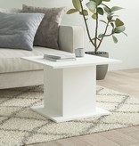VidaXL Salontafel 55,5x55,5x40 cm spaanplaat wit