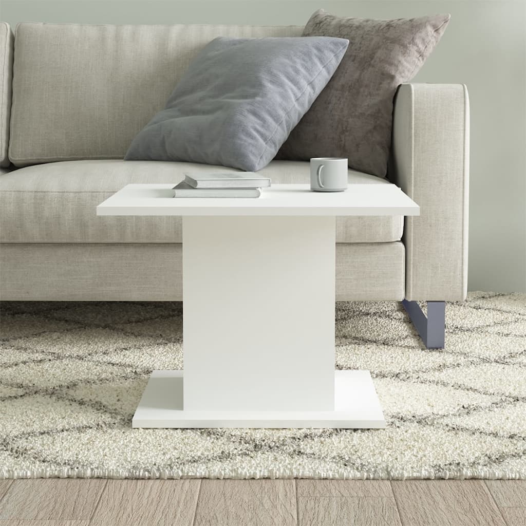 VidaXL Salontafel 55,5x55,5x40 cm spaanplaat wit