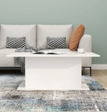 VidaXL Salontafel 102x55,5x40 cm spaanplaat hoogglans wit