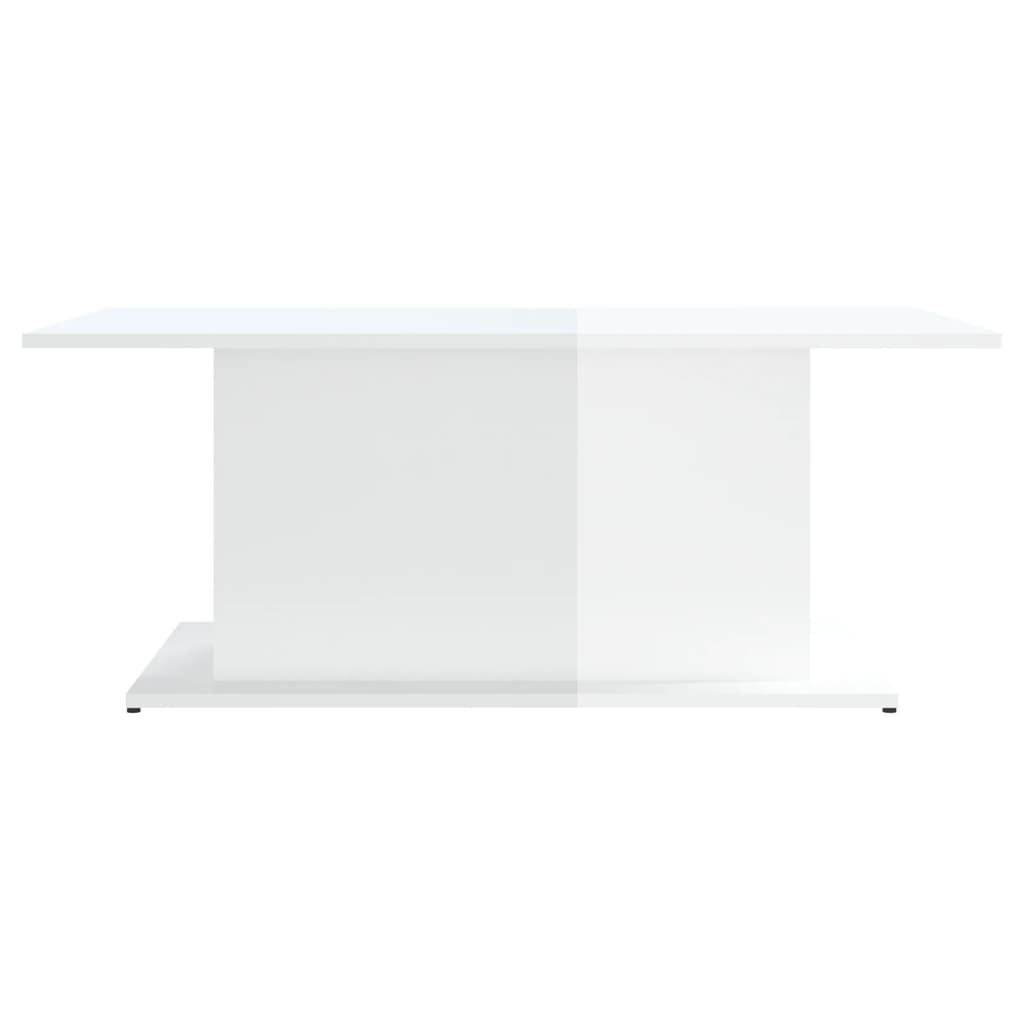 VidaXL Salontafel 102x55,5x40 cm spaanplaat hoogglans wit