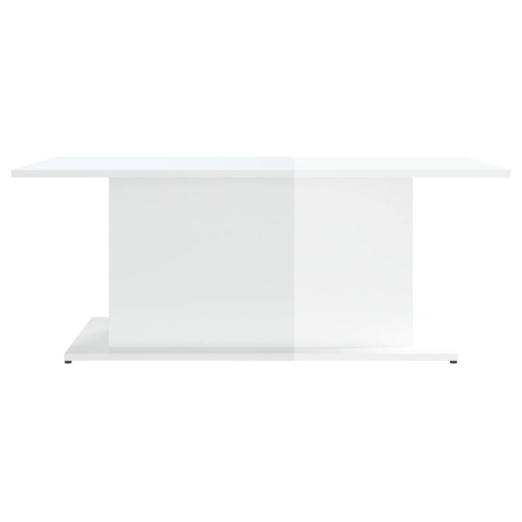 vidaXL Salontafel 102x55,5x40 cm spaanplaat hoogglans wit