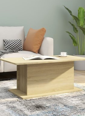 VidaXL Salontafel 102x55,5x40 cm spaanplaat sonoma eikenkleurig
