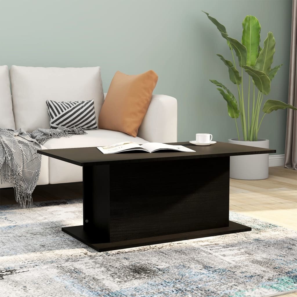 VidaXL Salontafel 102x55,5x40 cm spaanplaat zwart