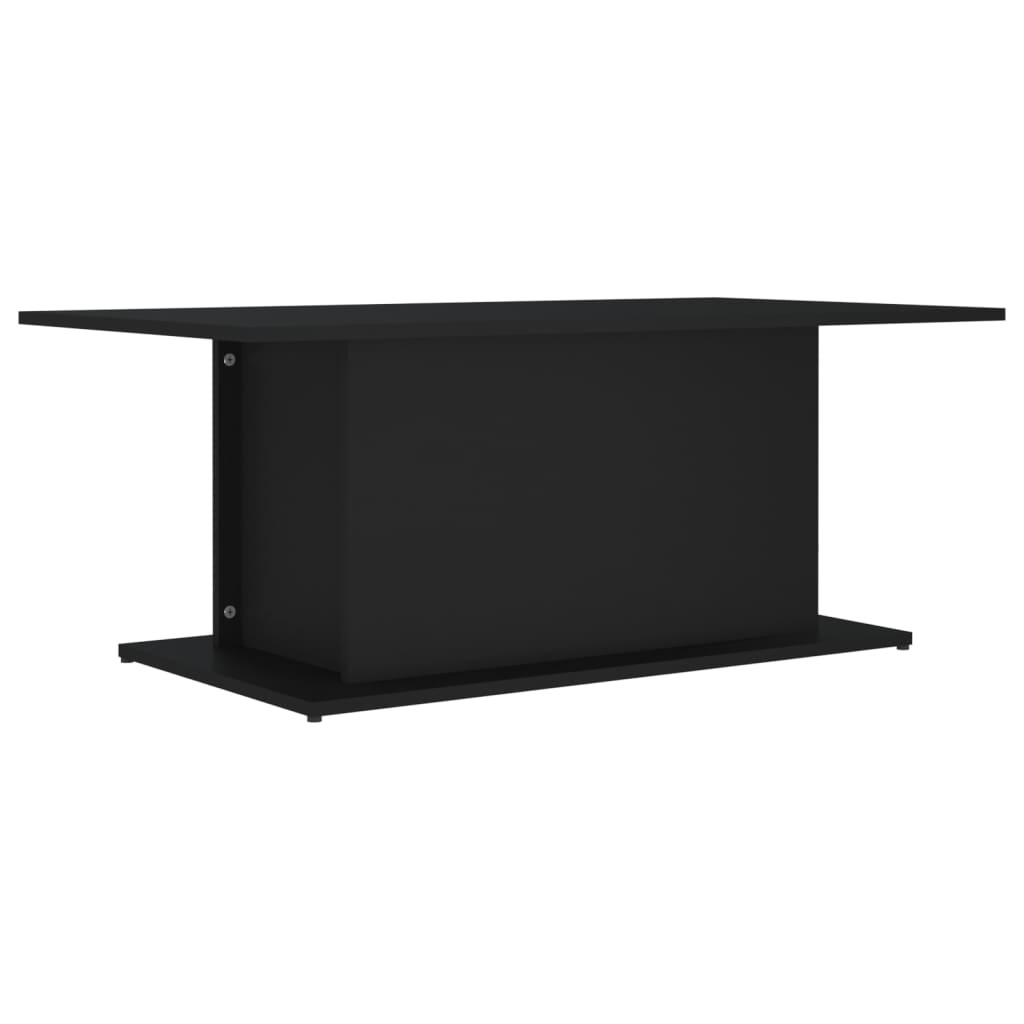 vidaXL Salontafel 102x55,5x40 cm spaanplaat zwart