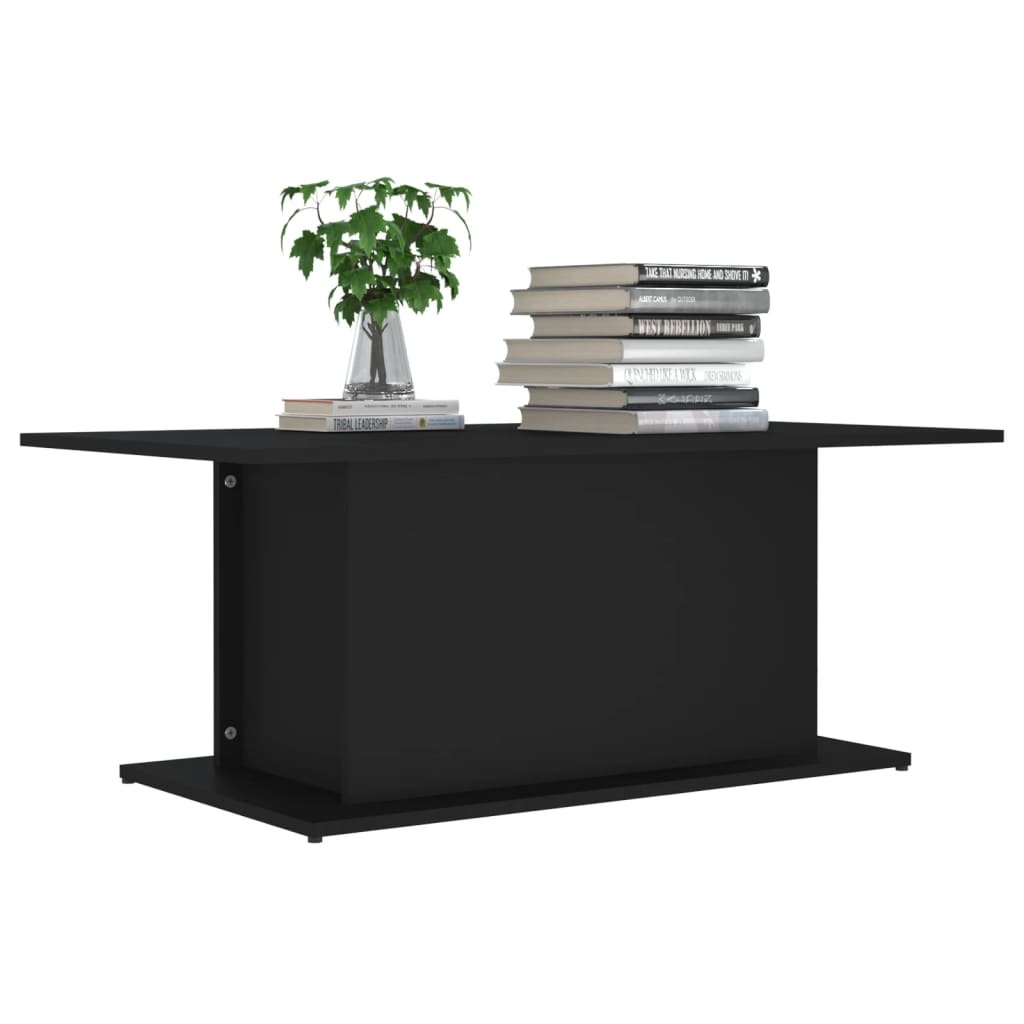 VidaXL Salontafel 102x55,5x40 cm spaanplaat zwart