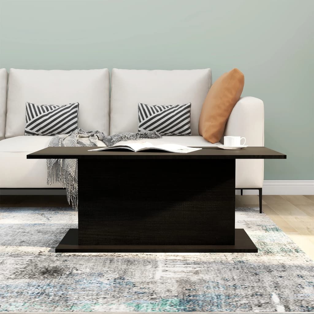 VidaXL Salontafel 102x55,5x40 cm spaanplaat zwart