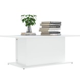 VidaXL Salontafel 102x55,5x40 cm spaanplaat wit