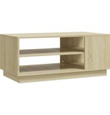 vidaXL Salontafel 102x55x43 cm spaanplaat sonoma eikenkleurig