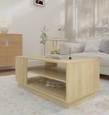 VidaXL Salontafel 102x55x43 cm spaanplaat sonoma eikenkleurig