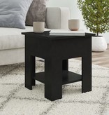 VidaXL Salontafel 40x40x42 cm bewerkt hout zwart