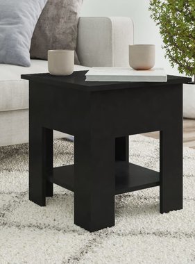 VidaXL Salontafel 40x40x42 cm bewerkt hout zwart