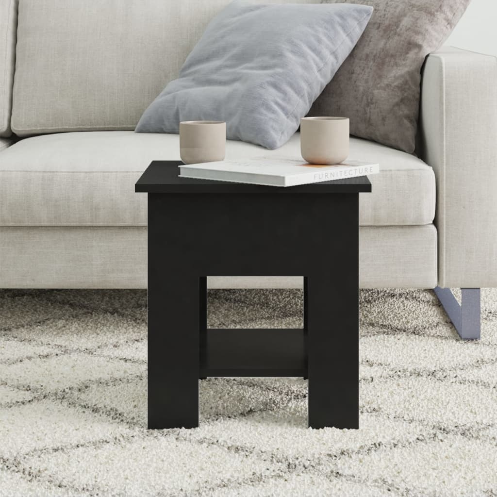 VidaXL Salontafel 40x40x42 cm bewerkt hout zwart