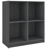 VidaXL Dressoir 70x33x76 cm massief grenenhout grijs