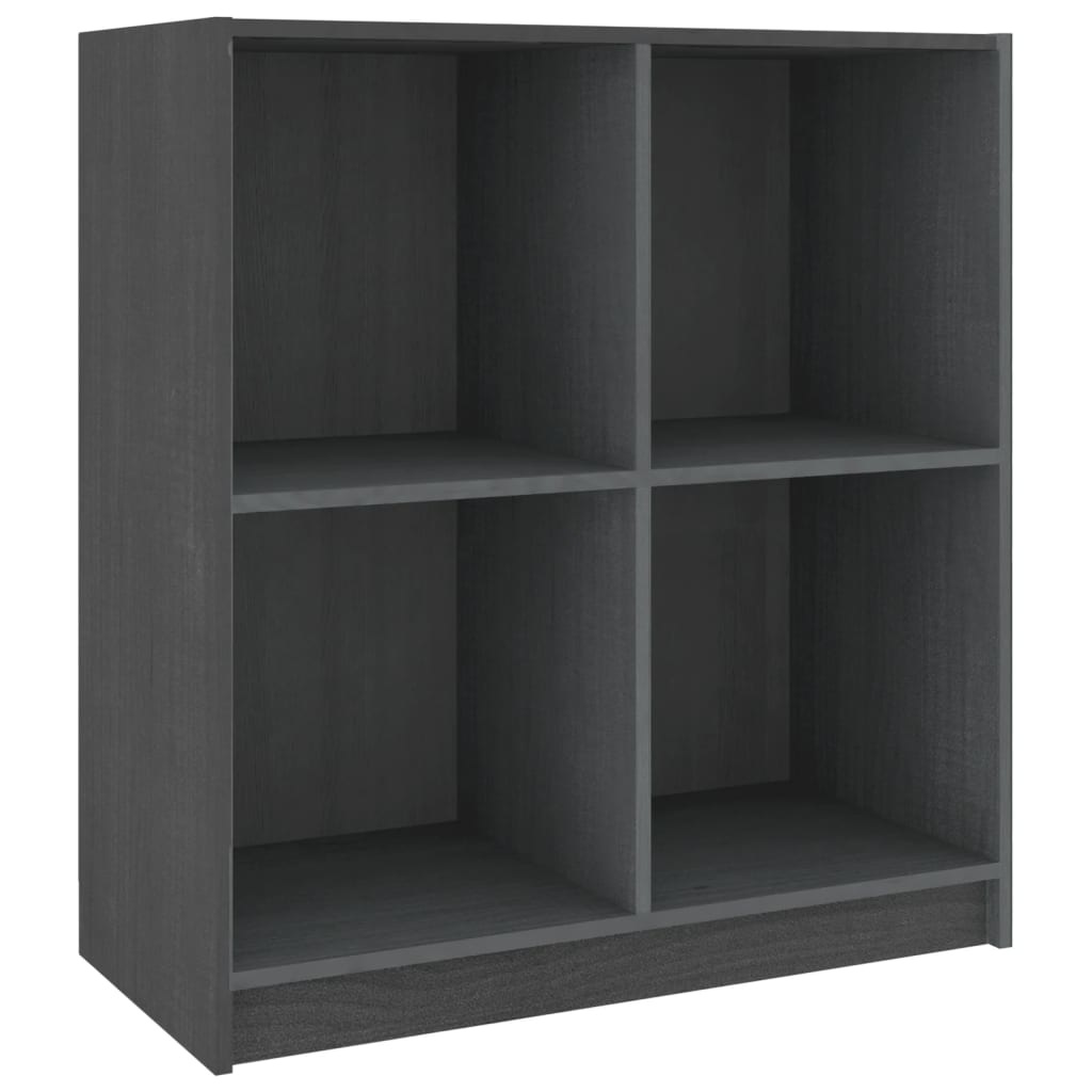 VidaXL Dressoir 70x33x76 cm massief grenenhout grijs