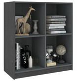 VidaXL Dressoir 70x33x76 cm massief grenenhout grijs