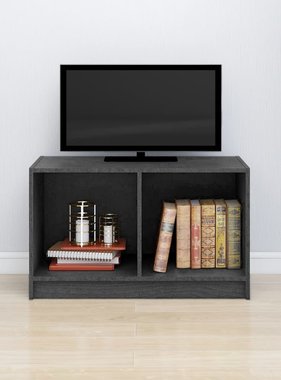 VidaXL Tv-meubel 70x33x42 cm massief grenenhout grijs