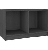 VidaXL Tv-meubel 70x33x42 cm massief grenenhout grijs